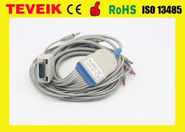 Fukuda KP-500 καλώδιο EKG, καλώδιο KP-500D ECG και Leadwires με την μπανάνα 4,0 πρότυπα IEC